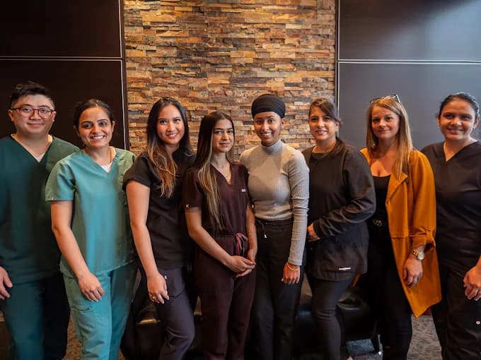 The All Smiles Dental Care team at our Country Hills clinic in NW Calgary