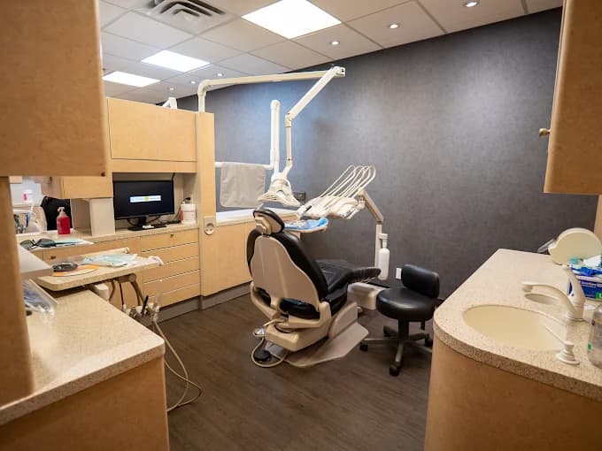 Modern dental treatment room at All Smiles Dental Care in NW Calgary